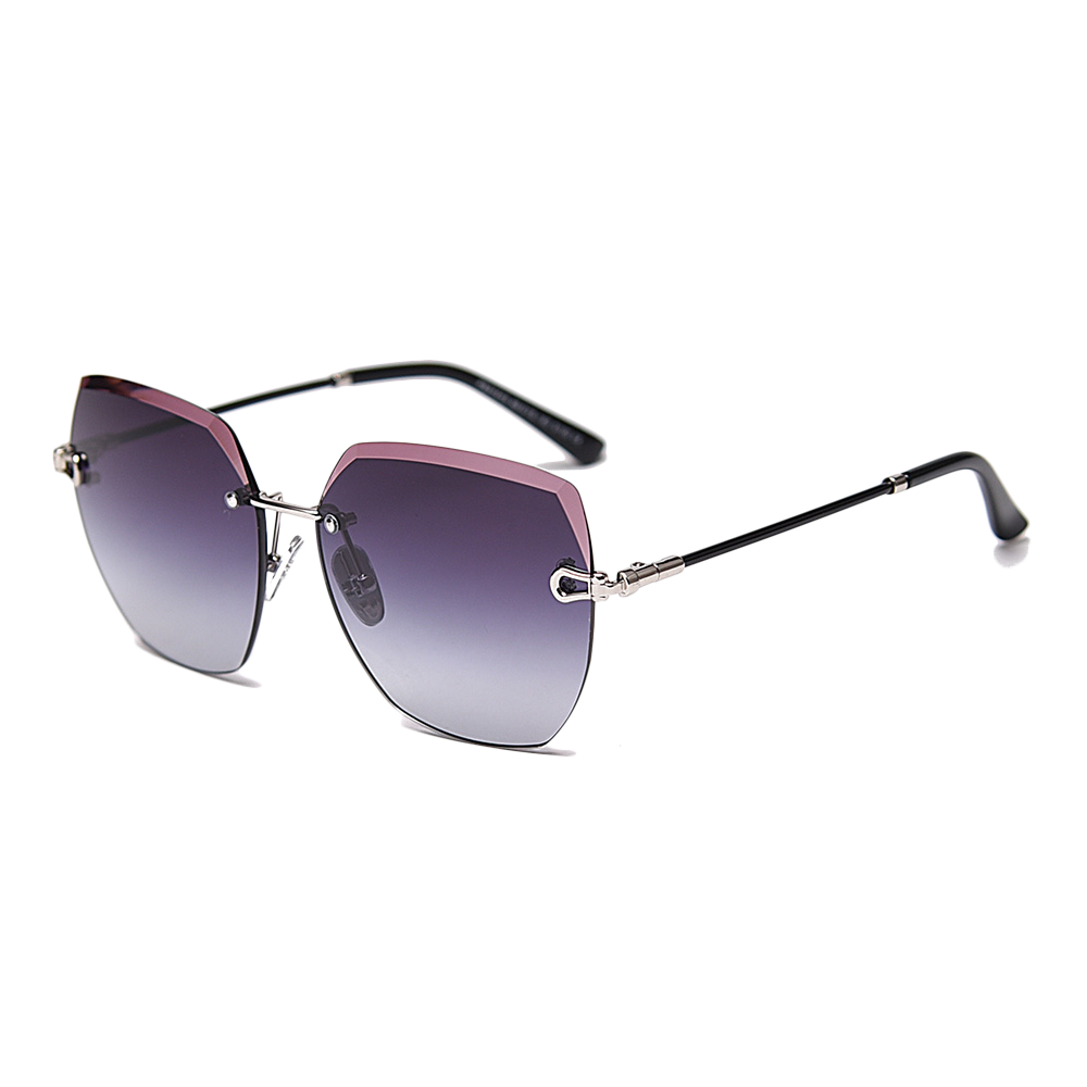 PS31515 Frameless Cut-Edge Fashion Slim Women'S Metal Sunglasses