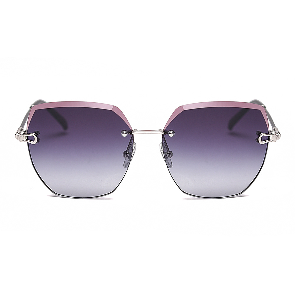 PS31515 Frameless Cut-Edge Fashion Slim Women'S Metal Sunglasses