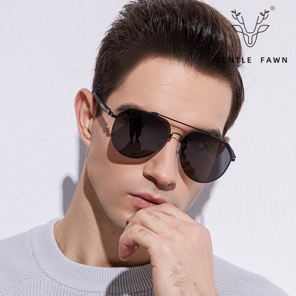 PS2121 Square Double Beam Daily Travel Men's Sunglasses