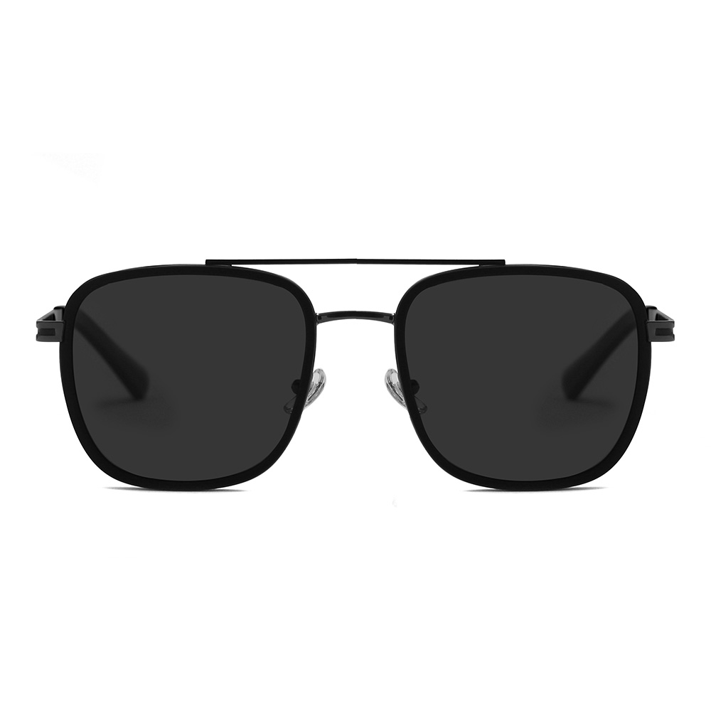 PS2112 Square Frame Casual Pilot Style Men's Metal Sunglasses