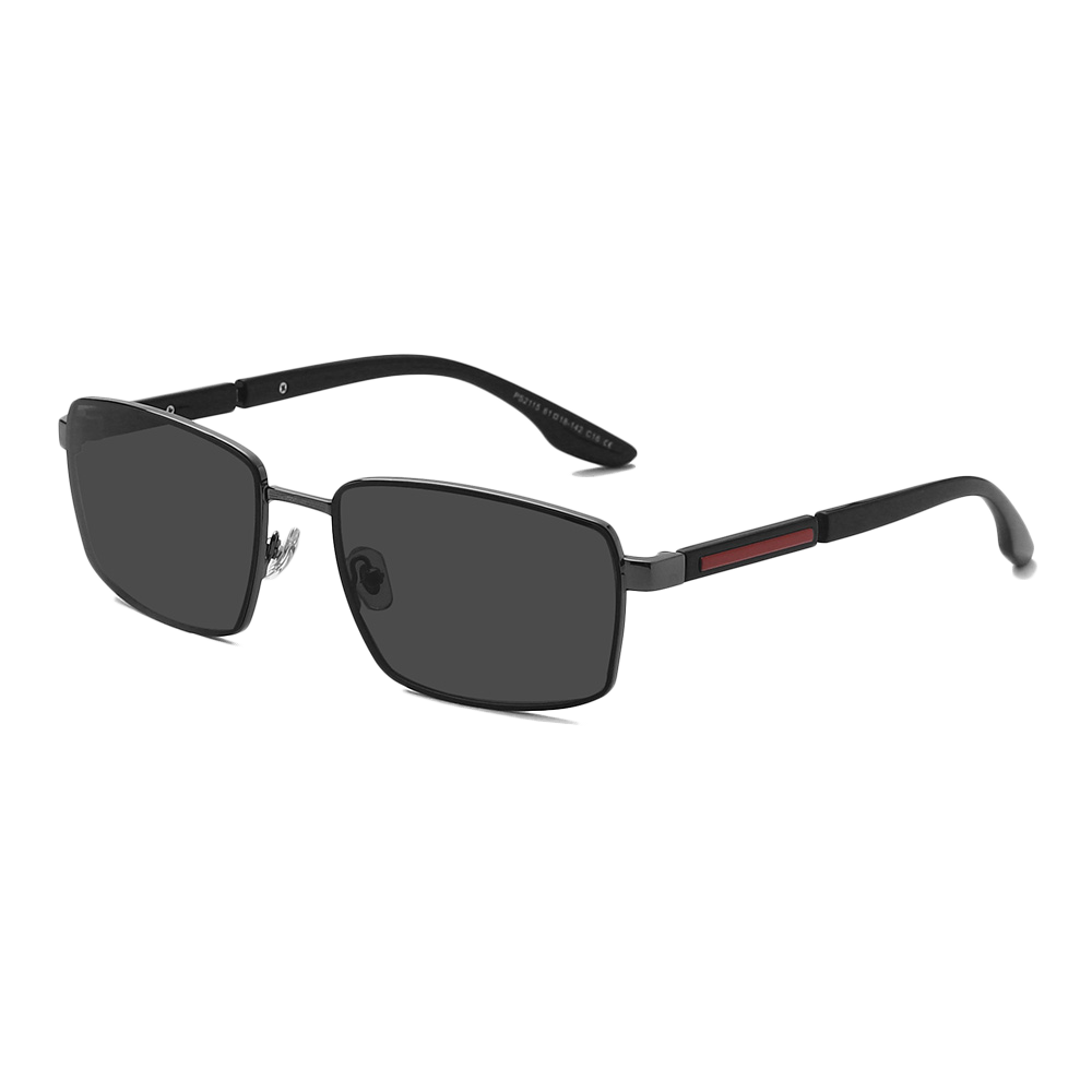 PS2115 Simple Square Men's Metal Sunglasses