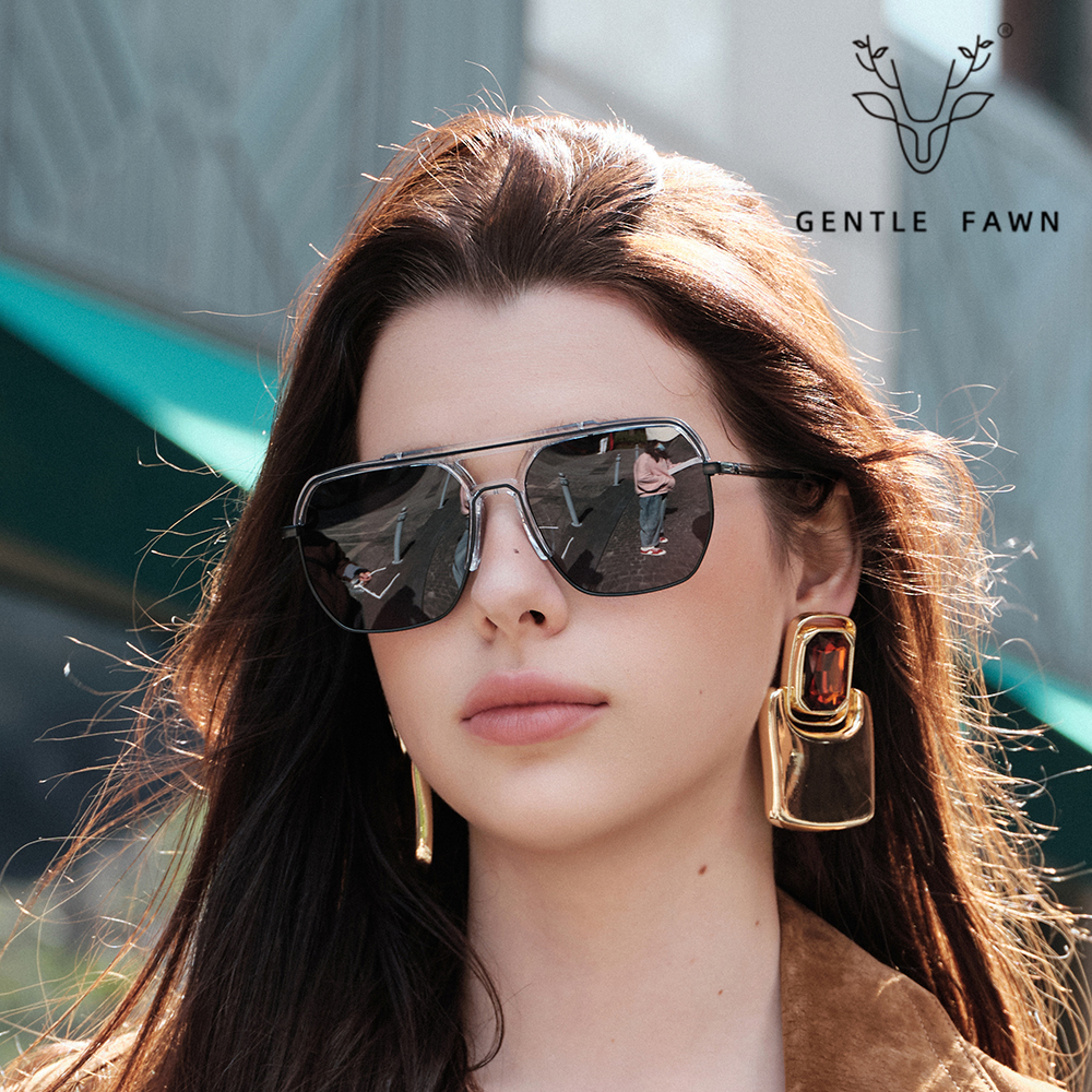 PS31771 Large Frame Sunshade Personality Metal Polarized Sunglasses