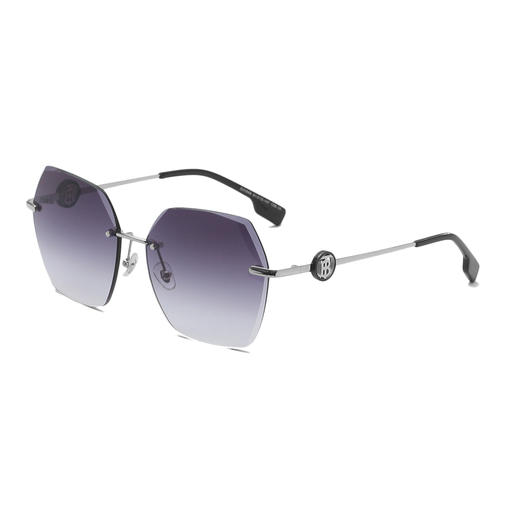 S31848 Frameless Edge Trimming Gradual Change Women's Sunglasses