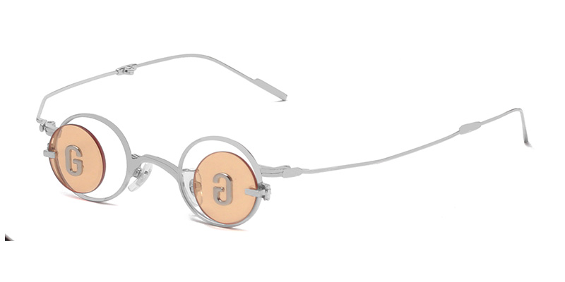 S31852 Retro Round Flip-Top Playful Fold Sunglasses