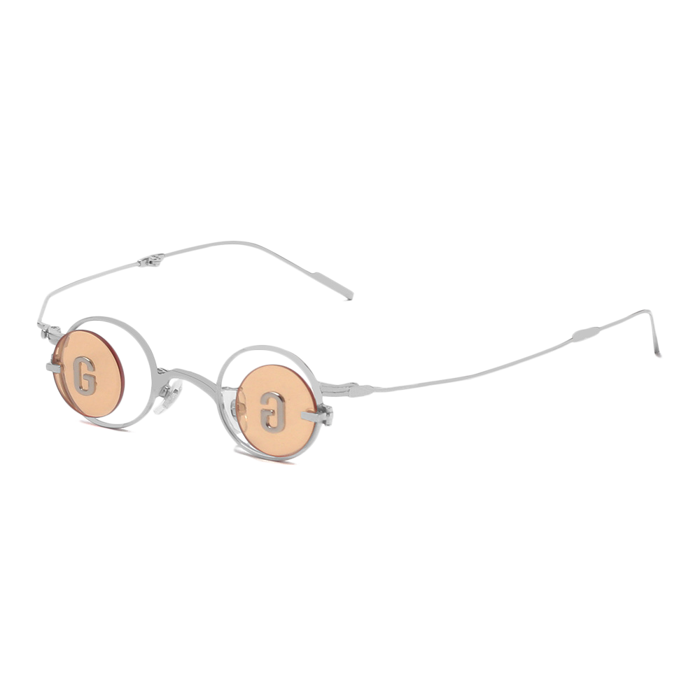 S31852 Retro Round Flip-Top Playful Fold Sunglasses