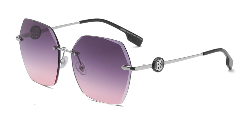 S31848 Frameless Edge Trimming Gradual Change Women's Sunglasses