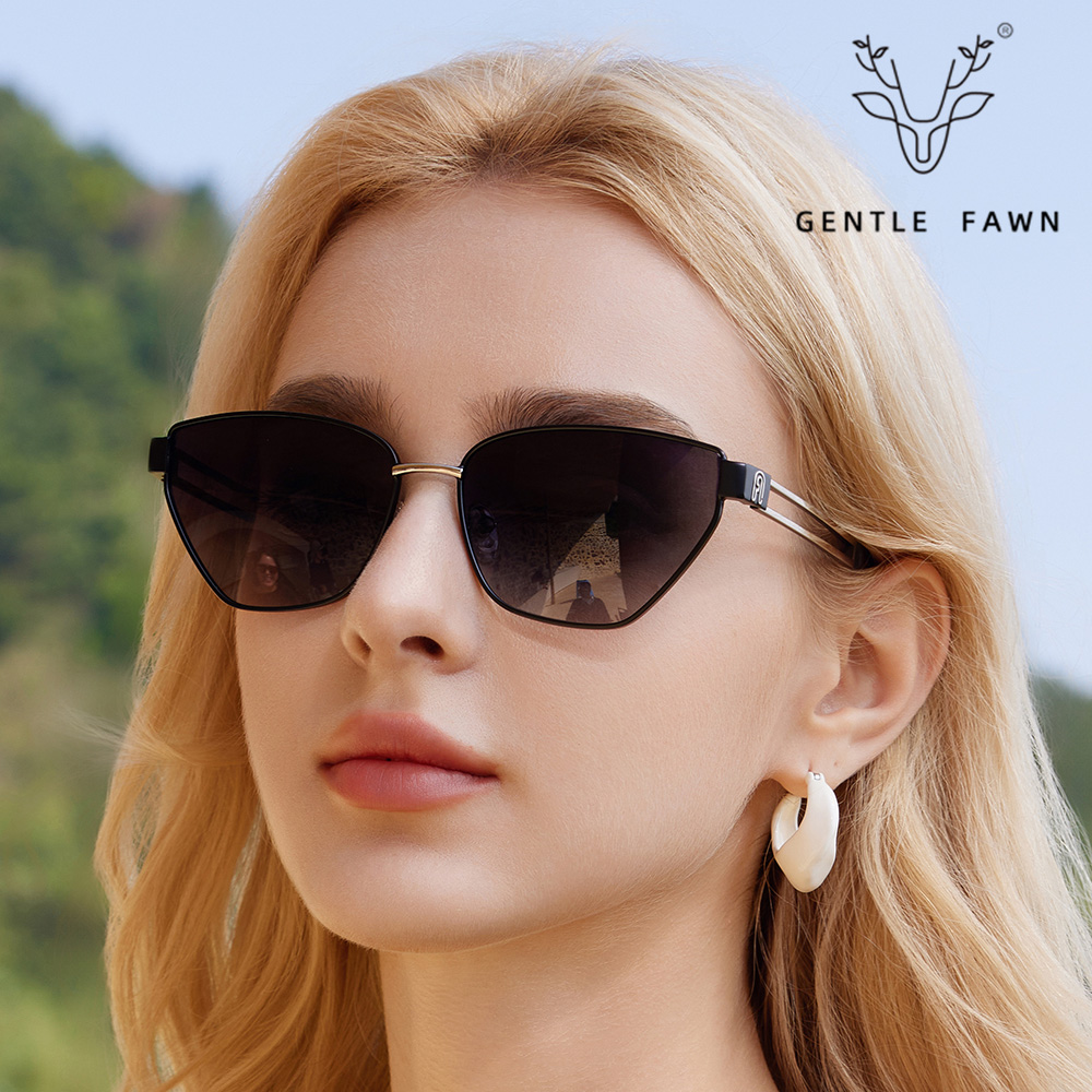 PS33204 Metal Cat-Eye Style Fashion Polarized Sunglasses