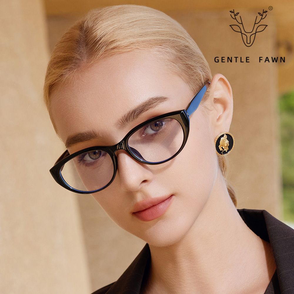 KAIZI Clear Cat Eye Blue Light Glasses For Digital Screen Protection