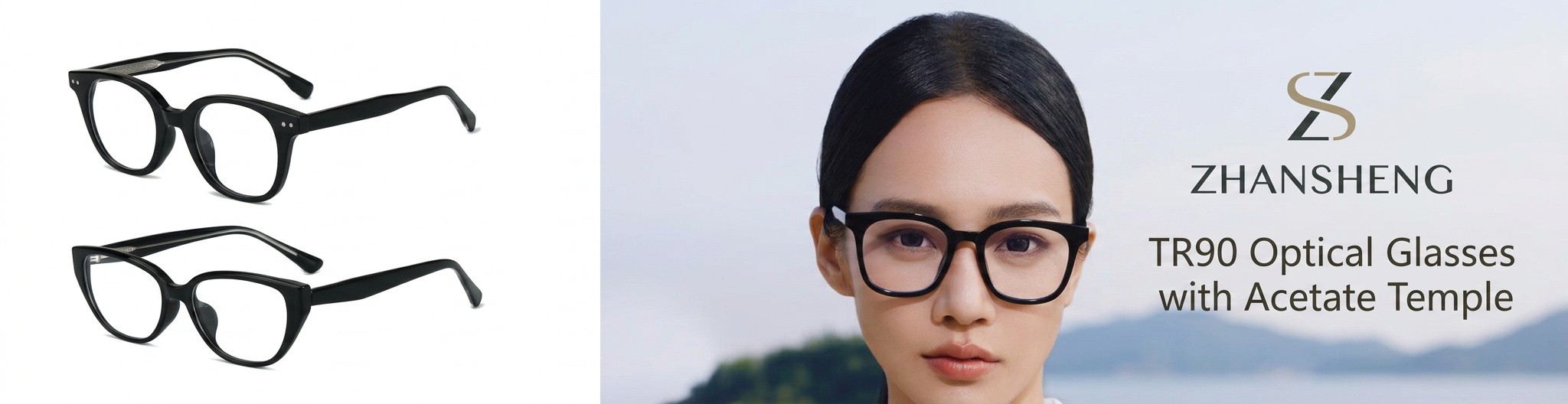 TR90 Optical Glasses with Acetate Temple